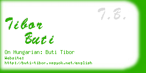 tibor buti business card